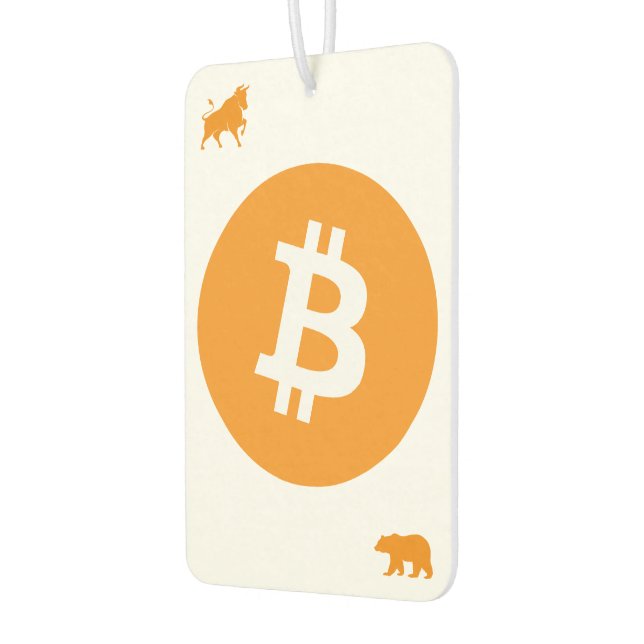 Ambientador Bitcoin Car Air Freshener (Izquierda)