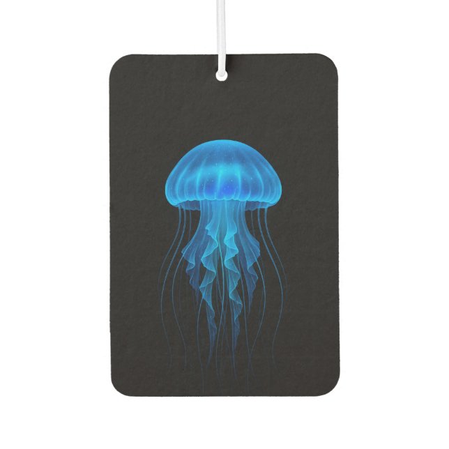 Ambientador Black 4 Luxe Car Air Fresheners, Blue Jellyfish (Anverso)