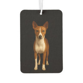 Ambientador Black 4 Luxe Car Air Fresheners, Classy Basenji
