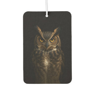 Ambientador Black 4 Luxe Car Air Fresheners, Golden Eye Owl