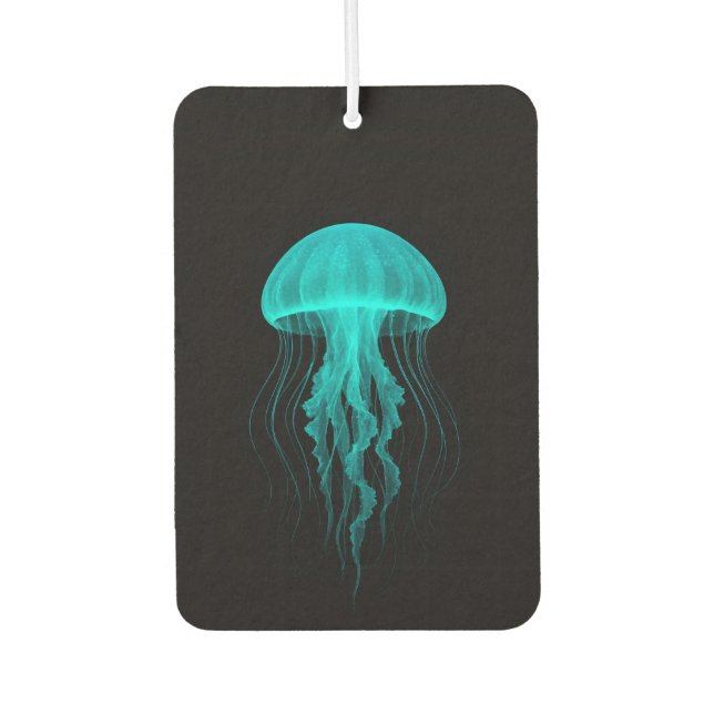 Ambientador Black 4 Luxe Car Air Fresheners, Green Jellyfish (Anverso)