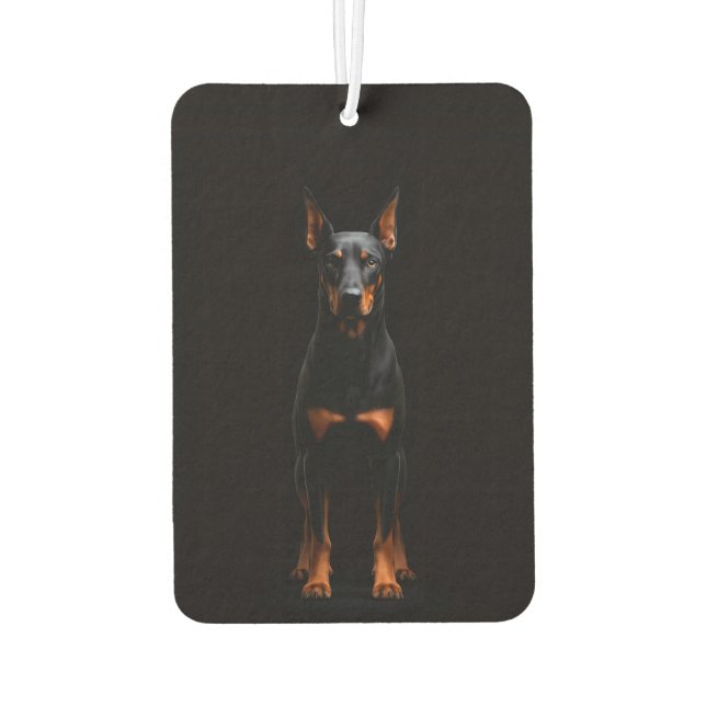 Ambientador Black 4 Luxe Car Air Fresheners, Guardian Doberman (Reverso)