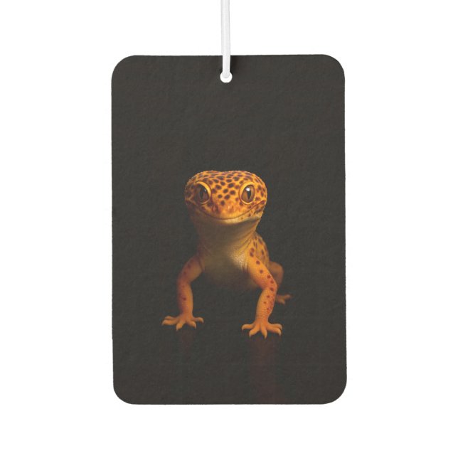 Ambientador Black 4 Luxe Car Air Fresheners, Leopard Gecko (Anverso)