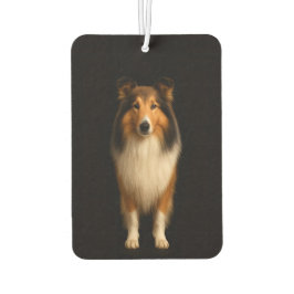 Ambientador Black 4 Luxe Car Air Fresheners, Loyal Collie Dog