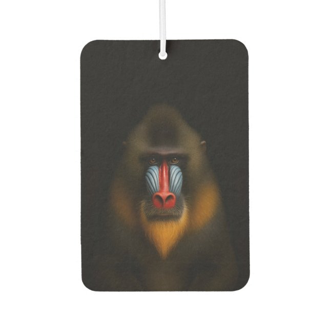 Ambientador Black 4 Luxe Car Air Fresheners, Mandrill Monkey (Anverso)