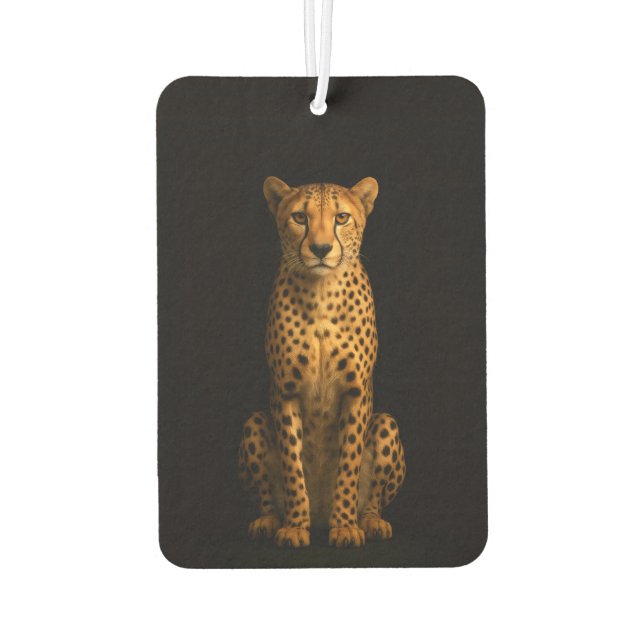 Ambientador Black 4 Luxe Car Air Fresheners, Sleek Cheetah (Reverso)