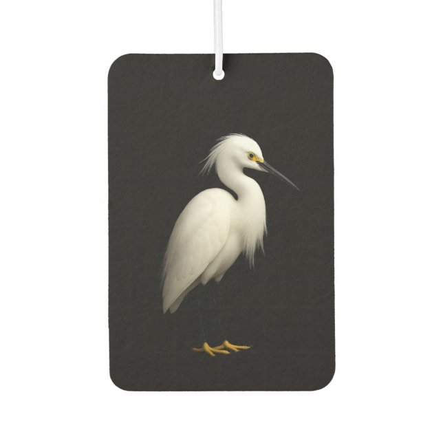 Ambientador Black 4 Luxe Car Air Fresheners, Snowy Egret (Anverso)