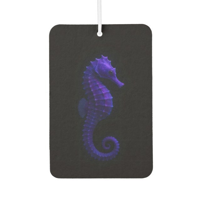 Ambientador Black 4 Luxe Car Air Fresheners, Violet Seahorse (Anverso)