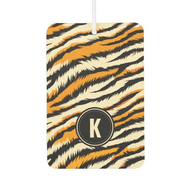 Ambientador Black and Orange Tiger Stripes Monogram (Anverso)