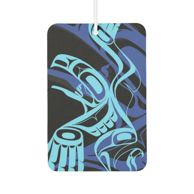 Ambientador Black Blue Haida Eagle Thunder Bird Arte Nativo (Anverso)