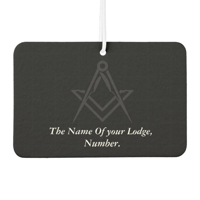 Ambientador Black Masonic Master Mason Freemason (Anverso)