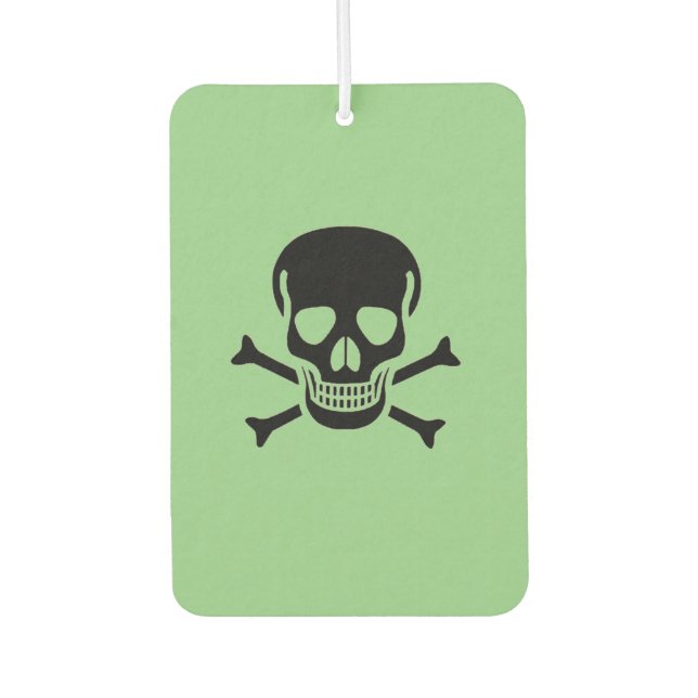 Ambientador Black Skull green car air freshener (Anverso)