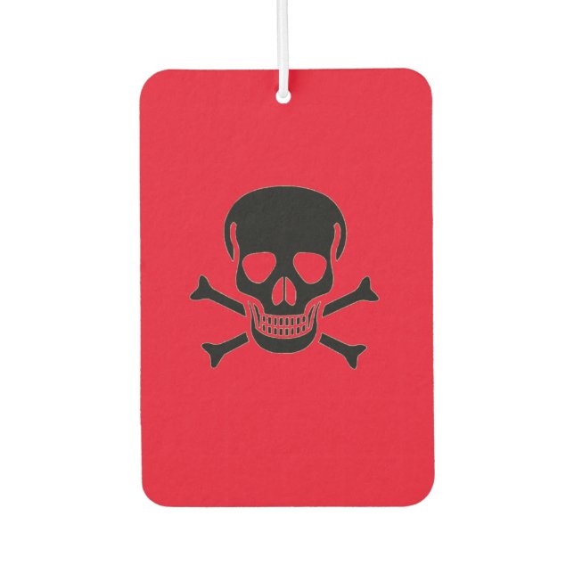 Ambientador Black Skull red car air freshener (Anverso)