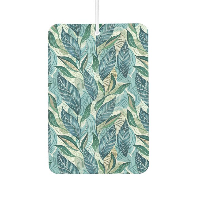 Ambientador Blue Botanical Wave Modern Pattern (Anverso)