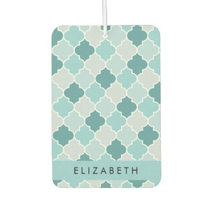 Ambientador Blue Moroccan Trellis, Quatrefoil, tu nombre