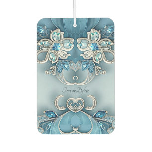 Ambientador Blue Ornate Floral Air Freshener