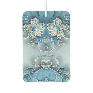 Ambientador Blue Ornate Floral Air Freshener