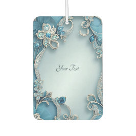 Ambientador Blue Ornate Floral Air Freshener