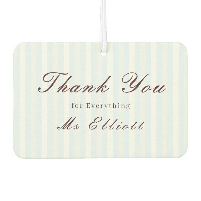 Ambientador Bluebell - Personalised Thank You Air Freshener (Anverso)