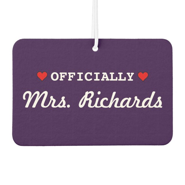 Ambientador Boda de novias personalizada (Anverso)