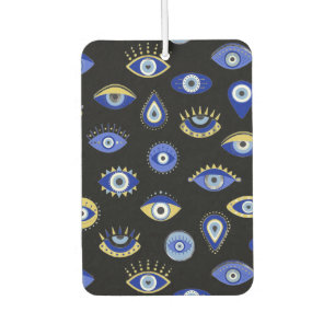 Ambientador Boho Blue Gold Evil Eyes Air Freshener