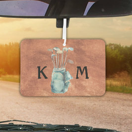 Ambientador Bolsa de golf Monograma Golfista moderno personali