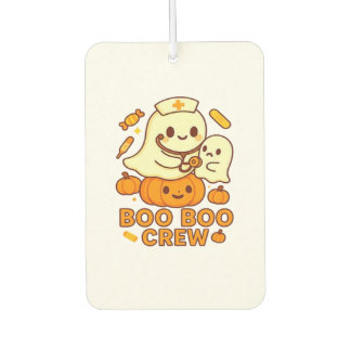 Ambientador Boo Boo Crew Nurse Funny Halloween Ghost Nurse Gir