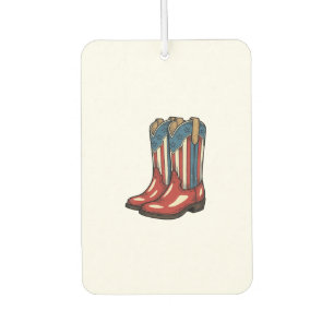 Ambientador Botas de vaquera patrióticas vintage Camisa occide
