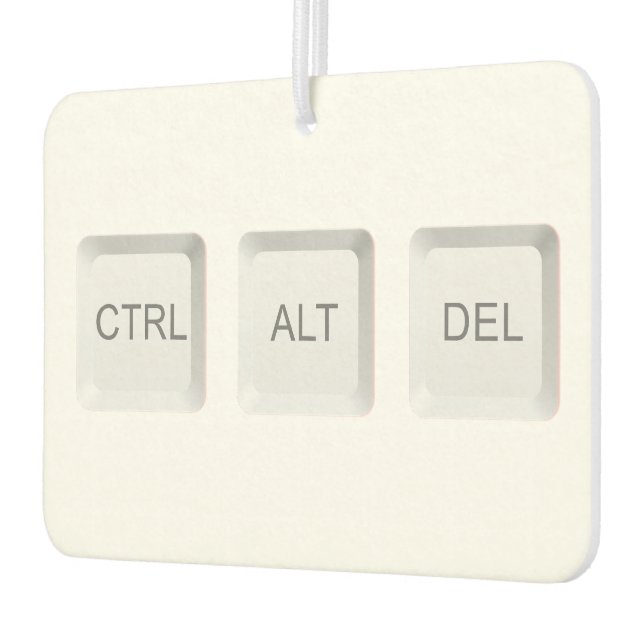 Ambientador Botones CTRL ALT DEL de SlipperyJoe tres teclas bl (Izquierda)