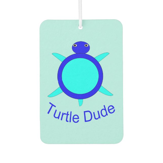Ambientador Bright Blue Turtle Dude Air Freshener (Anverso)