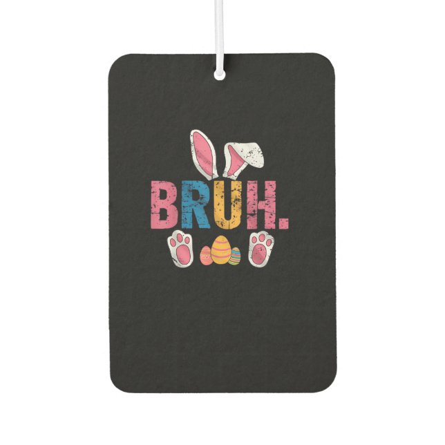 Ambientador Bruh Easter Bunny Cute Meme Para Niños _8 (Anverso)