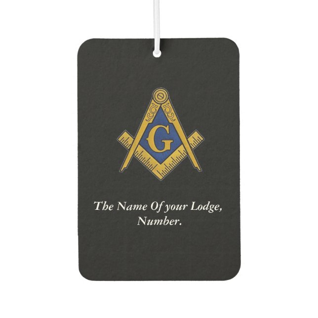 Ambientador Brújula masónica de masón negra y blanca (Anverso)