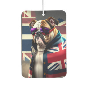 Ambientador Bulldog con Union Jack Jacket