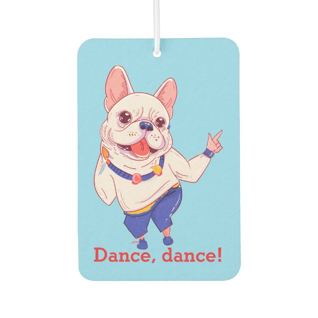 Ambientador Bulldog Francés Bailando  (Anverso)