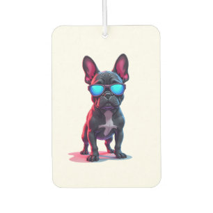 Ambientador Bulldog Francés de Ciencia Ficción con Gafas de So
