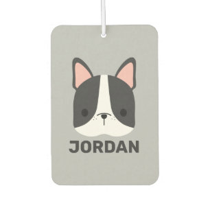 Ambientador Bulldog francés lindo con nombre personalizado