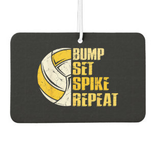 Ambientador Bump Set Spike Repetir voleibol Gracioso