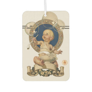 Ambientador Burbujas de Bebé Vintage por J.C. Leyendecker Nurs