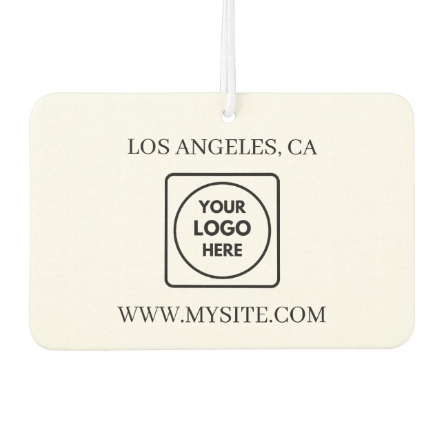 Ambientador Business Name QR Code Contact Info Custom (Anverso)