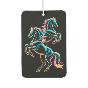 Ambientador Caballo Luz de Neón Efecto Glitch Estilo Retro