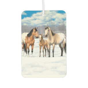 Ambientador Caballos Appaloosa De Cuello Rojo