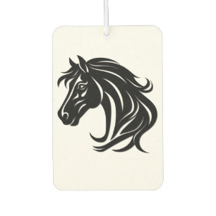 Ambientador Cabeza de caballo negro magnífico