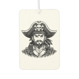 Ambientador Cabeza de pirata con sombrero marinero y parche en