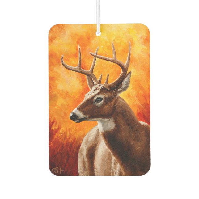 Ambientador Cabeza de toro de Whitetail Deer Trophy (Anverso)