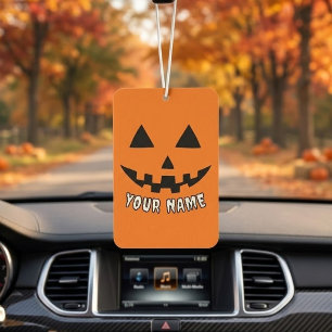 Ambientador Calabaza Naranja Personalizada de Halloween con Tu