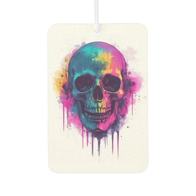 Ambientador Calavera Rebelde con Grafiti (Anverso)