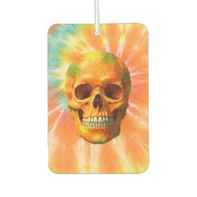 Calavera sicodélica Tie-Dye Air Freshener