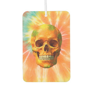 Ambientador Calavera sicodélica Tie-Dye Air Freshener