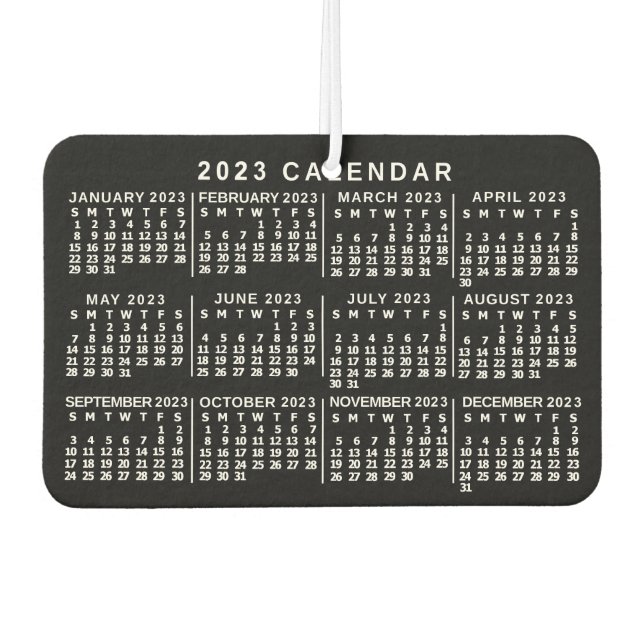 Ambientador Calendario 2023 (Consulte Descripción de la versió (Anverso)