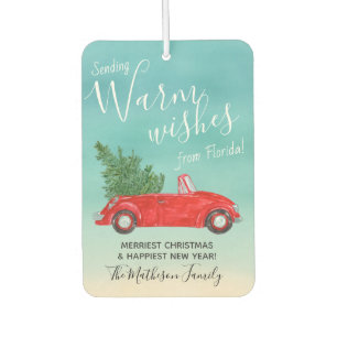 Ambientador Cálido #Vintage Red Car #Navidades Tarjetas Altern